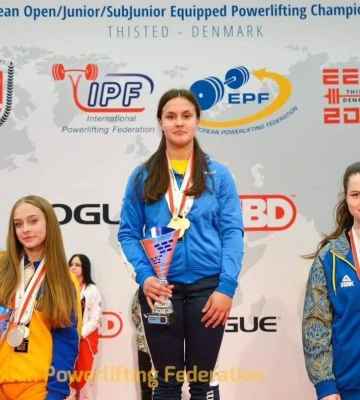Яворівчанка Софія Станько стала чемпіонкою Європи з пауерліфтингу