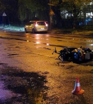 У Львові водійка Acura збила мотоцикліста на Suzuki