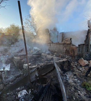 Російські сили вдарили по Костянтинівці дронами