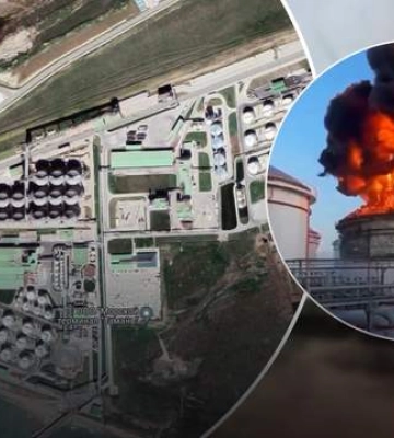 На росії – знов палає: неподалік від Кримського мосту приліт по нафтобазі (ВІДЕО)
