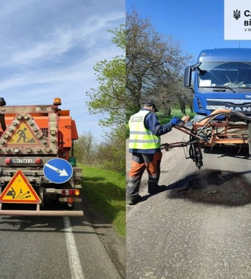 На головних трасах Миколаївщині розпочали ямковий ремонт доріг