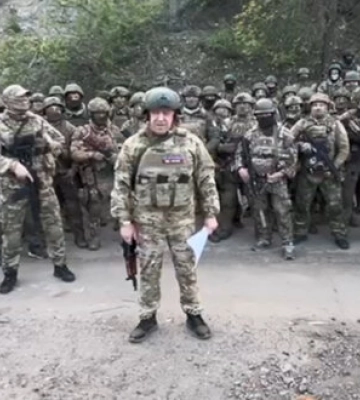 10 травня ПВК &quot;Вагнер&quot; виходить з Бахмуту та передає позиції підрозділам Міноборони РФ, - Пригожин. ВIДЕО