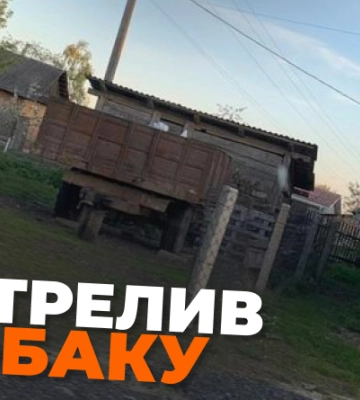 На Рівненщині чоловік застрелив собаку та викинув у причеп зі сміттям