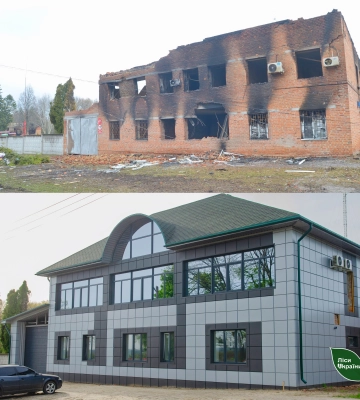 У Тростянецькому лісгоспі відновили пошкоджені рашистами будівлі