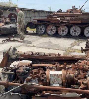 На Сумщині знаходиться кладовище російської військової техніки