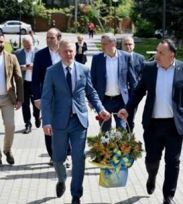 Гетьман Височини та мер Їглави вшанували пам’ять героїв, що полягли за незалежність України
