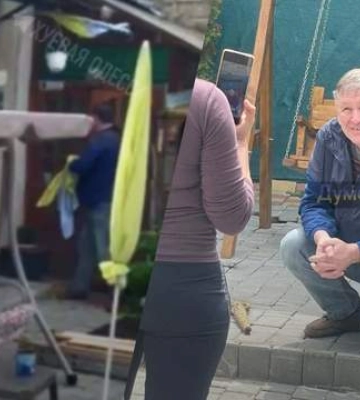 Новый скандал в Одессе: озверевший мужчина срывал украинские флаги