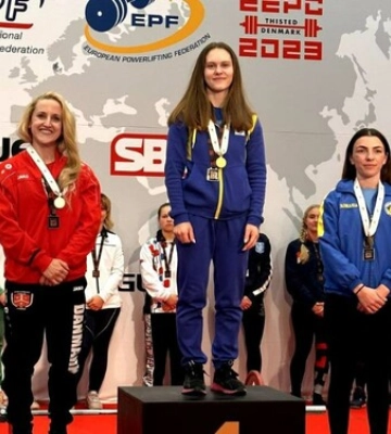 Харківська спортсменка перемогла на чемпіонаті Європи з пауерліфтингу