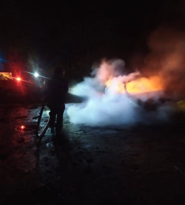 На Волині вночі горів автомобіль