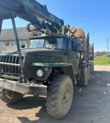На Закарпатті поліція затримала дві вантажівки, водії яких транспортували нелегальну лісопродукцію