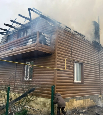 У Посягві горів житловий будинок
