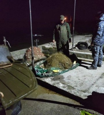 В лимані на Одещині виявлено майже 400 метрів браконьєрських сіток з рибою