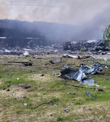 Російська ракета знищила склад Червоного Хреста на Одещині 