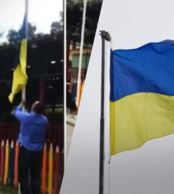 У парку Тбілісі чоловік зірвав прапор України: Київ вимагає розслідування