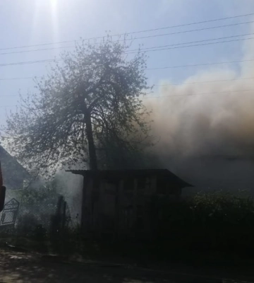 На Костопільщині горів будинок