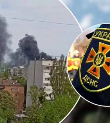Над Києвом густий стовп диму: у ДСНС розповіли, що загорілося