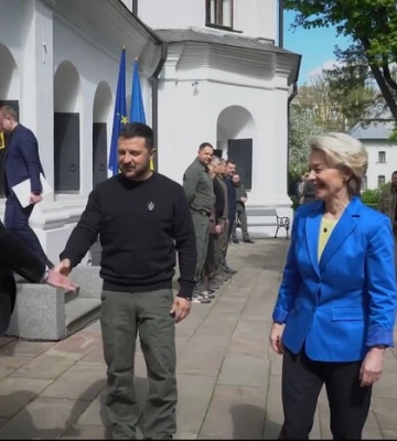 Зеленський у День Європи зустрівся з Урсулою фон дер Ляєн (відео)