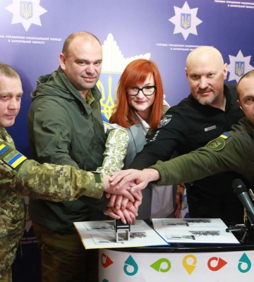 У Запоріжжі урочисто погасили марку присвячену бригадам «Гвардії Наступу»