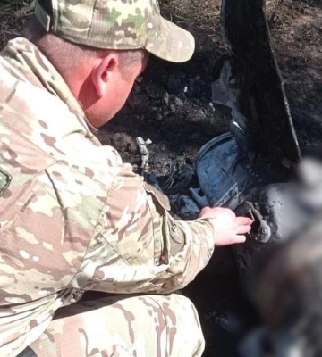 Ще одну збиту ракету рф виявили в одному з районів Київщини