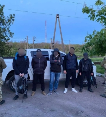 На державному кордоні в Одеській області затримали п’ятьох ухилянтів