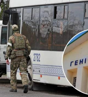 Готовятся к &quot;жесту доброй воли&quot;: в Геническе оккупанты задумали &quot;эвакуацию&quot;