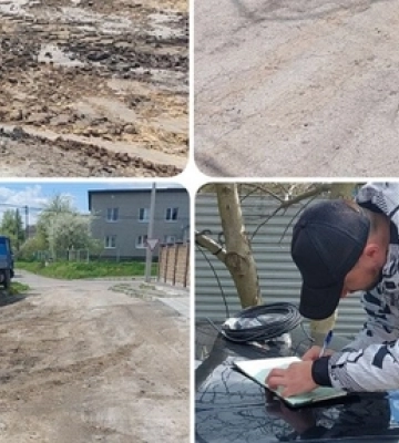 У Луцьку покарали будівельників, які замазали асфальт 