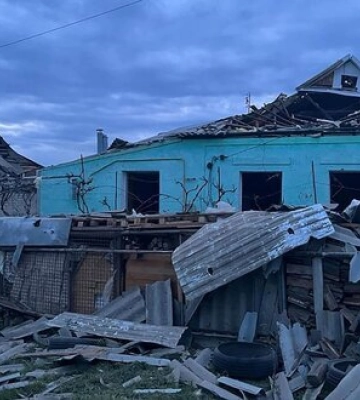Наслідки ракетного обстрілу Куп’янська 9 травня, - ДСНС. ФОТОрепортаж