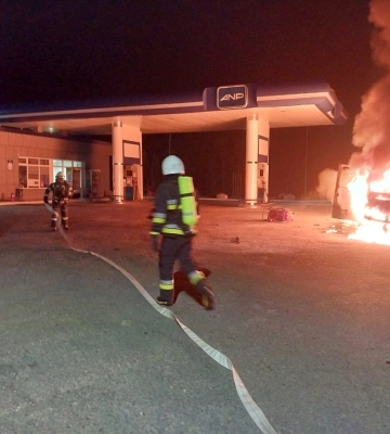 Водій в опіковому відділенні: на дубенській АЗС була пожежа