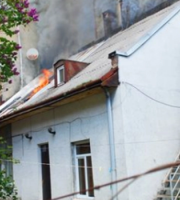 У центрі Львова горів житловий будинок
