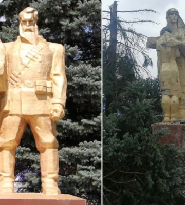У Гуляйполі росіяни обстріляли меморіал загиблим під час звільнення від німецької окупації (ФОТО)