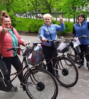 Соціальним працівникам сумської громади видали електровелосипеди