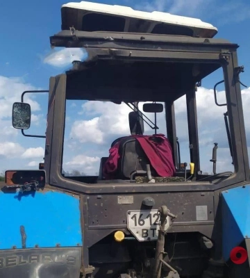 В Николаевской области трактор подорвался на вражеской мине