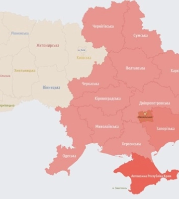 В Украине масштабная воздушная тревога