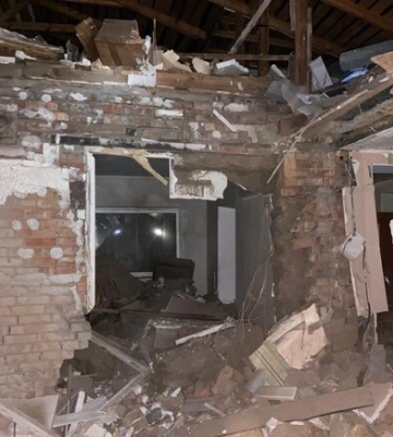У поліції показали наслідки обстрілу Дніпропетровської області