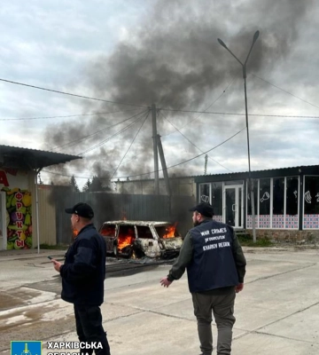 Великий Бурлук: внаслідок обстрілу з РСЗВ «Торнадо» двоє цивільних отримали поранення