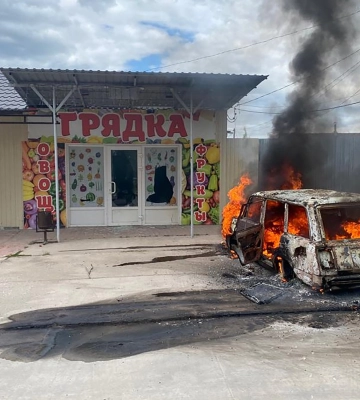 Великий Бурлук: внаслідок обстрілу з РСЗВ «Торнадо» двоє цивільних отримали поранення