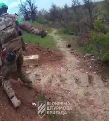 Штурм позицій ворога поблизу Бахмуту бійцями 3-ї ОШБ. ВIДЕО
