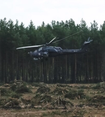 В оккупированном Крыму упал российский военный вертолет – СМИ