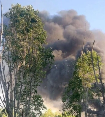 «Бавовна» в Луганську. Завдано удару по заводу, де окупанти зберігали озброєння (відео)