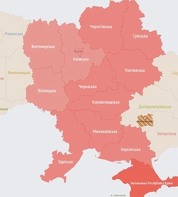 Очередная массированная атака: в Киеве и многих областях тревога