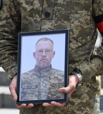 У Києві попрощались із загиблим на війні головою ГС “Центр національно-патріотичного виховання” Євгеном Квасковим