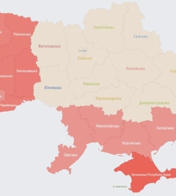 Тревога распространилась на запад и юг, сообщают о взрывах