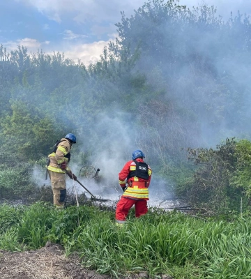 За минулу добу вогнеборці Сумщини п’ять разів ліквідовували загоряння сухої рослинності