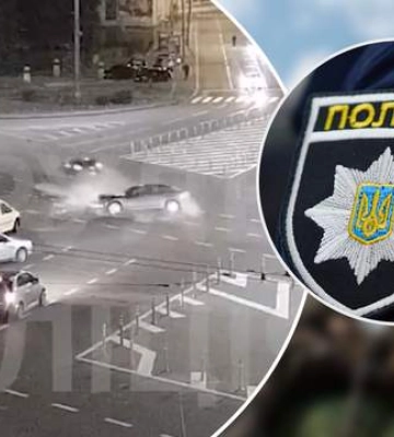 В Киеве произошла авария с участием Renault и Infiniti: видео момента аварии
