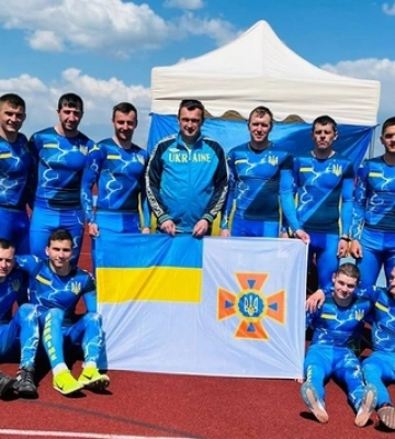 Волинський рятувальник Олександр Андрійчук взяв «золото» у підйомі по штурмовій драбині 