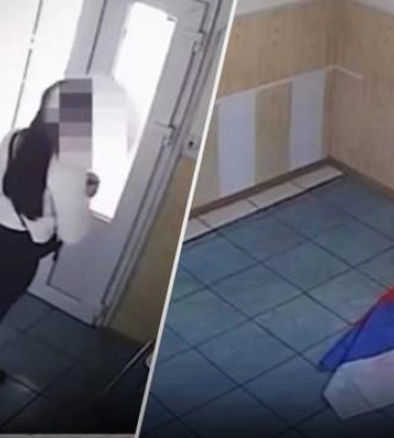 В Мелитополе девушка сорвала вражеский триколор: оккупанты устроили показательное судилище