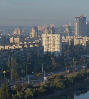 Рівень забрудненості повітря у Києві: низький на правому березі, середній – на лівому