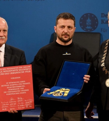 Зеленський отримав Міжнародну премію імені Карла Великого