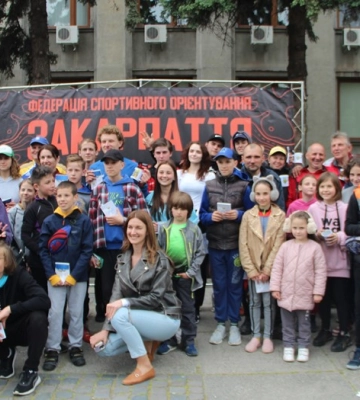 У центрі Ужгорода змагалися орієнтувальники