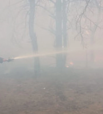 Рятувальники намагаються локалізувати масштабну пожежу у Вишгородському районі